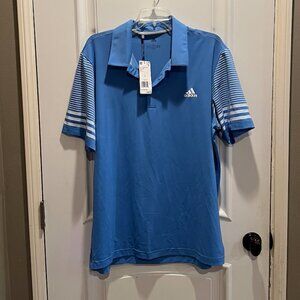 Men's Adidas Golf Polo shirt - Blue, Size Large